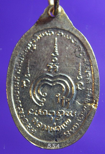 เหรียญรูปไข่เล็กหลวงพ่อแพ วัดพิกุลทอง