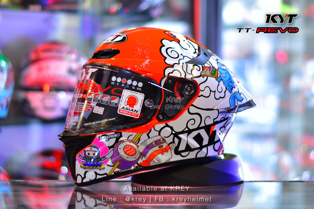 KYT model TT REVO Special Editions : Sushi Time