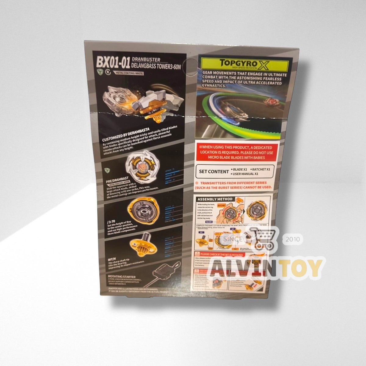 BEYBLADE เบย์เบลด TOPGYRO X ชนกระจาย มาพร้อมอุปกรณ์ สำเนา