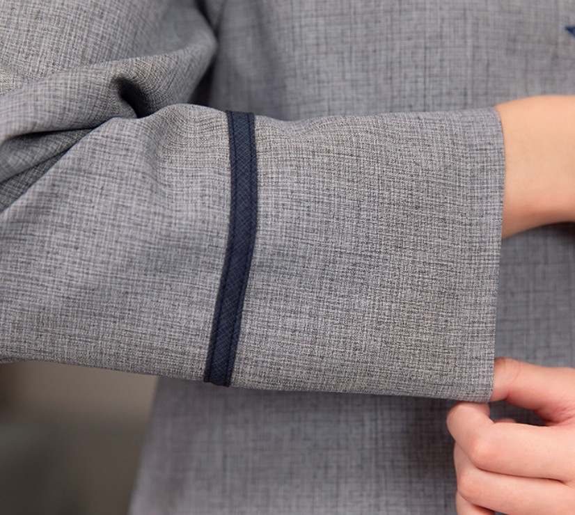 เสื้อแม่บ้านแขนยาว ชุดแม่บ้านทำความสะอาดห้องพัก ชุดแม่บ้านโรงแรม ชุดแม่บ้านโรงพยาบาล