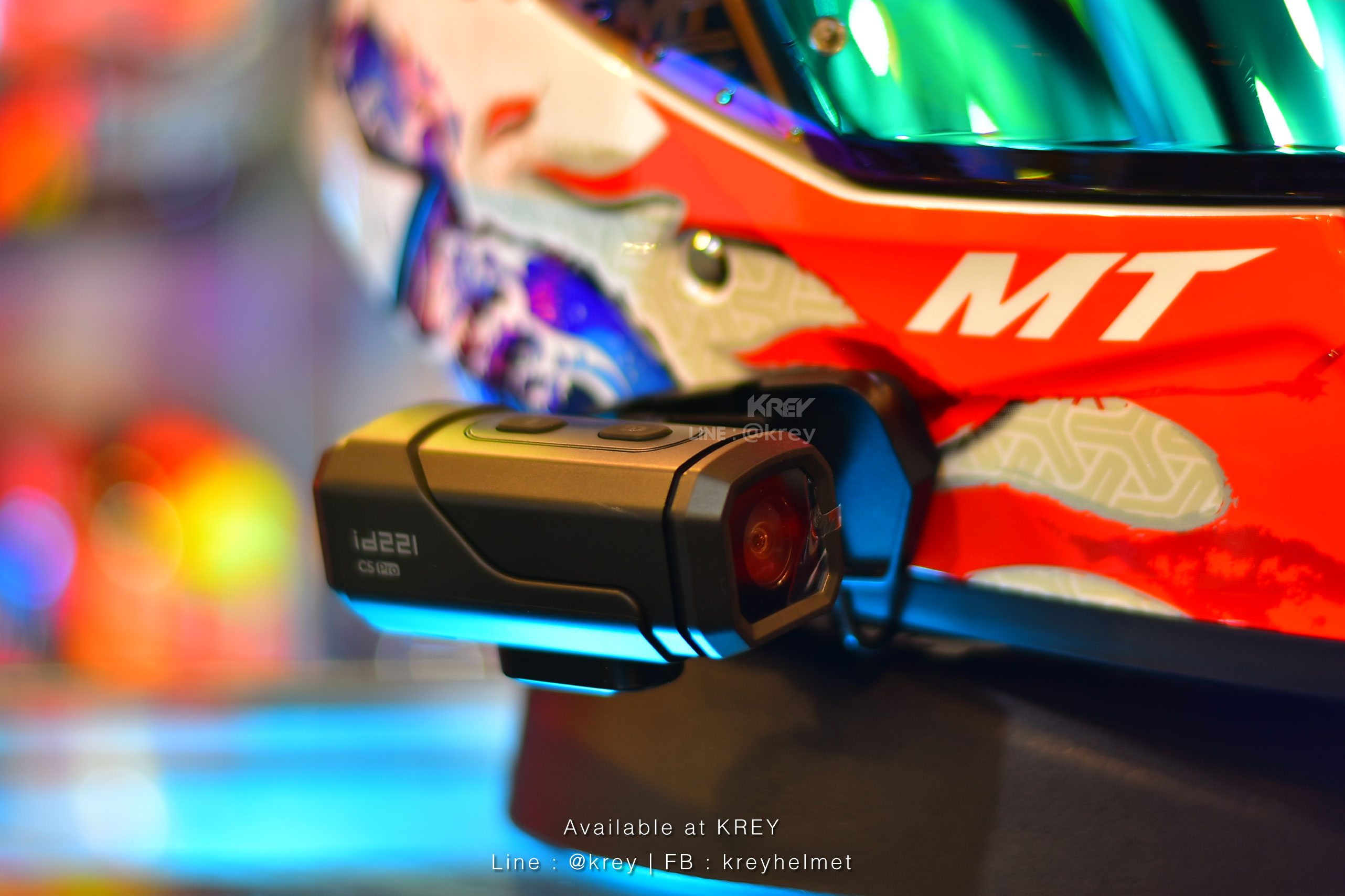 กล้องติดหมวก/รถ id221 รุ่น ACTION C5 Pro