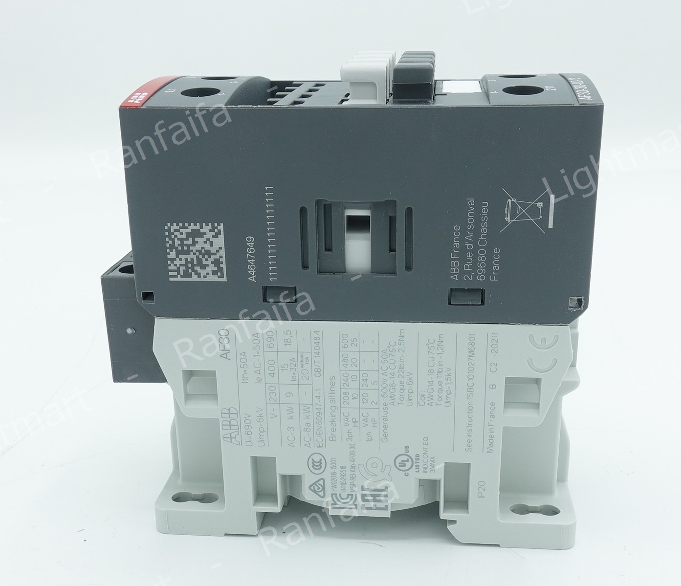 Magnetic Contactors AF30-30-11 Coil 110-220V ABB