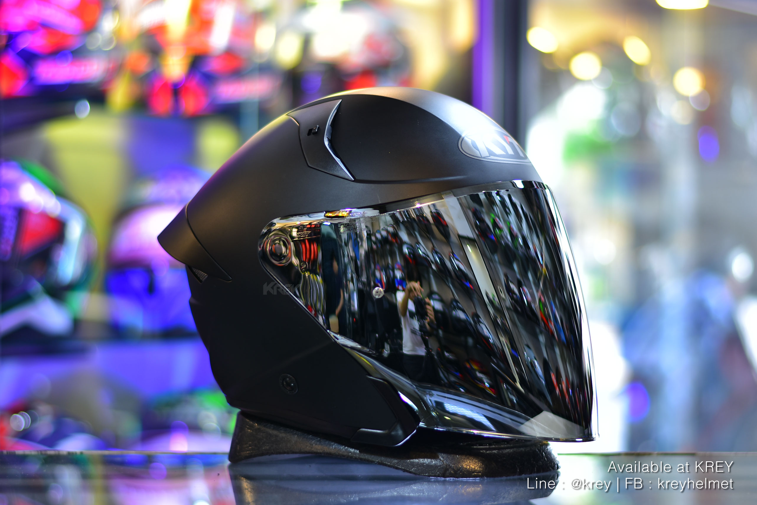 KYT model TTR-JET Plain Matt Black