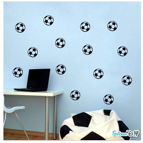 Vinyl wall sticker สติ๊กเกอร์ติดผนัง ลูก FOOTBALL (กว้างFree.xสูงFree.)
