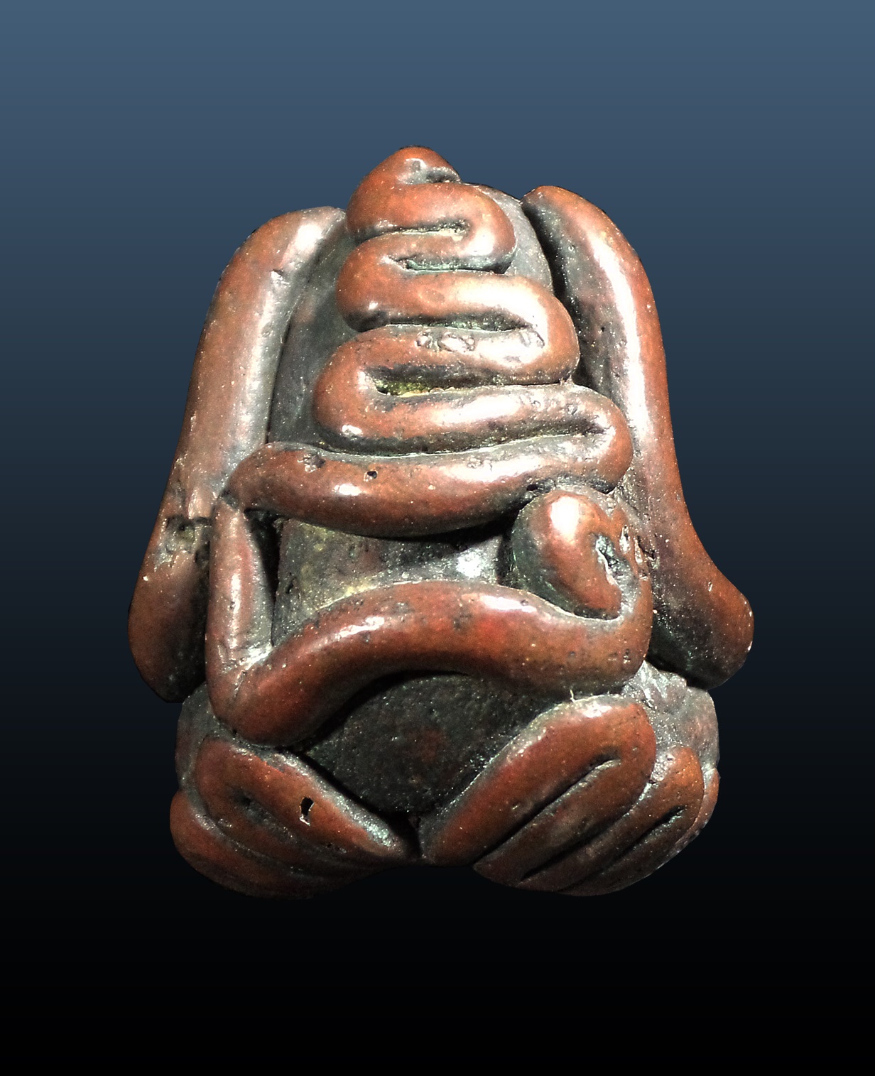 พระปิดตา นครศรีธรรมราช เนื้อทองแดงเถื่อน