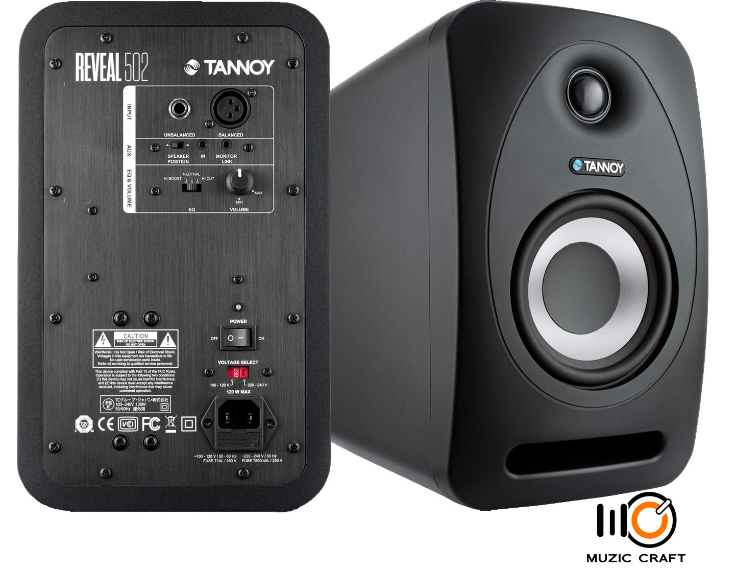 Tannoy Reveal 502 (คู่ /Pair) ลำโพงแอคทีฟสตูดิโอมอนิเตอร์ 5นิ้ว, 75วัตต์ x2, รับประกัน 1 ปีเต็ม