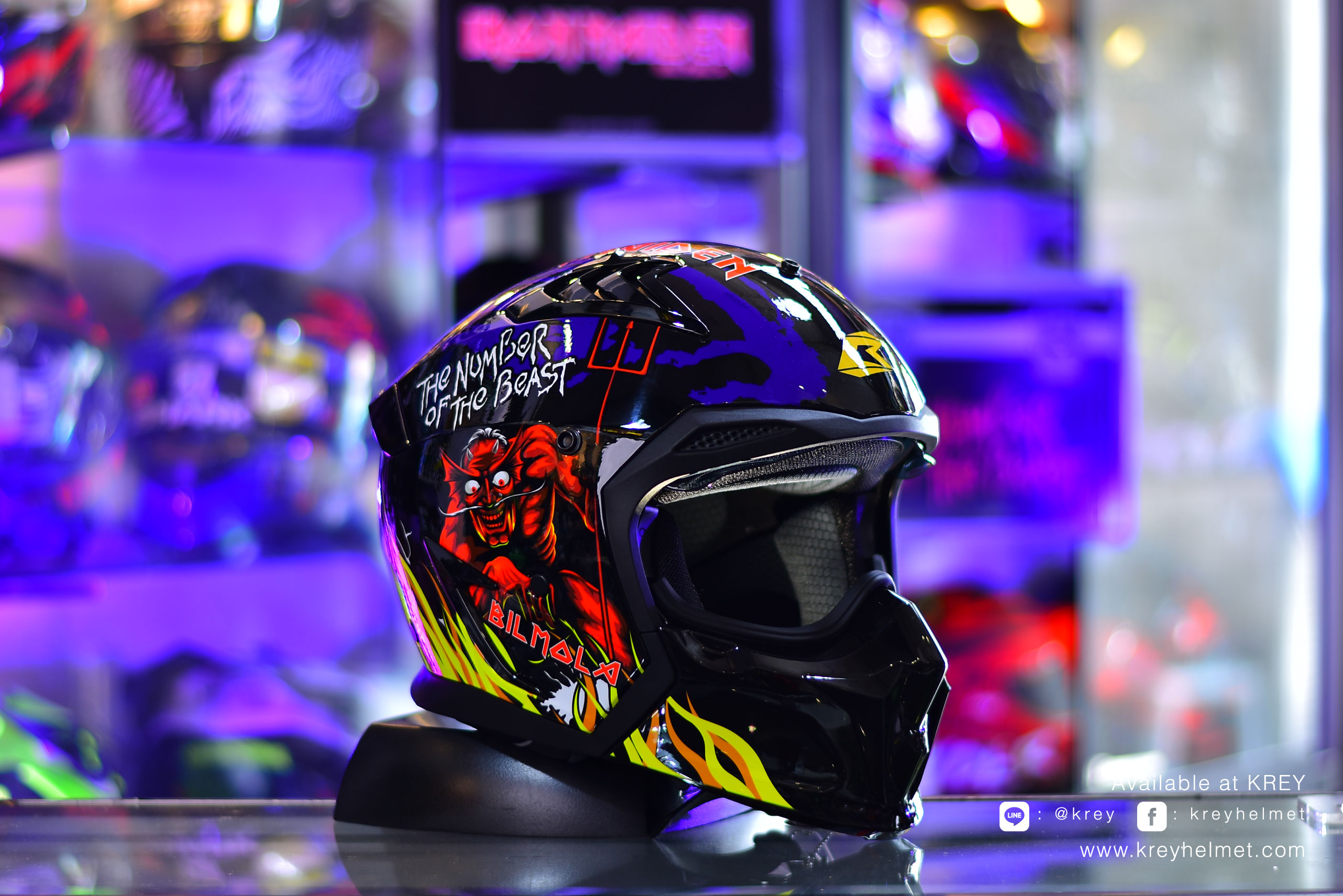 BIlmola model Spiker : THE NUMBER OF THE BEAST Blue