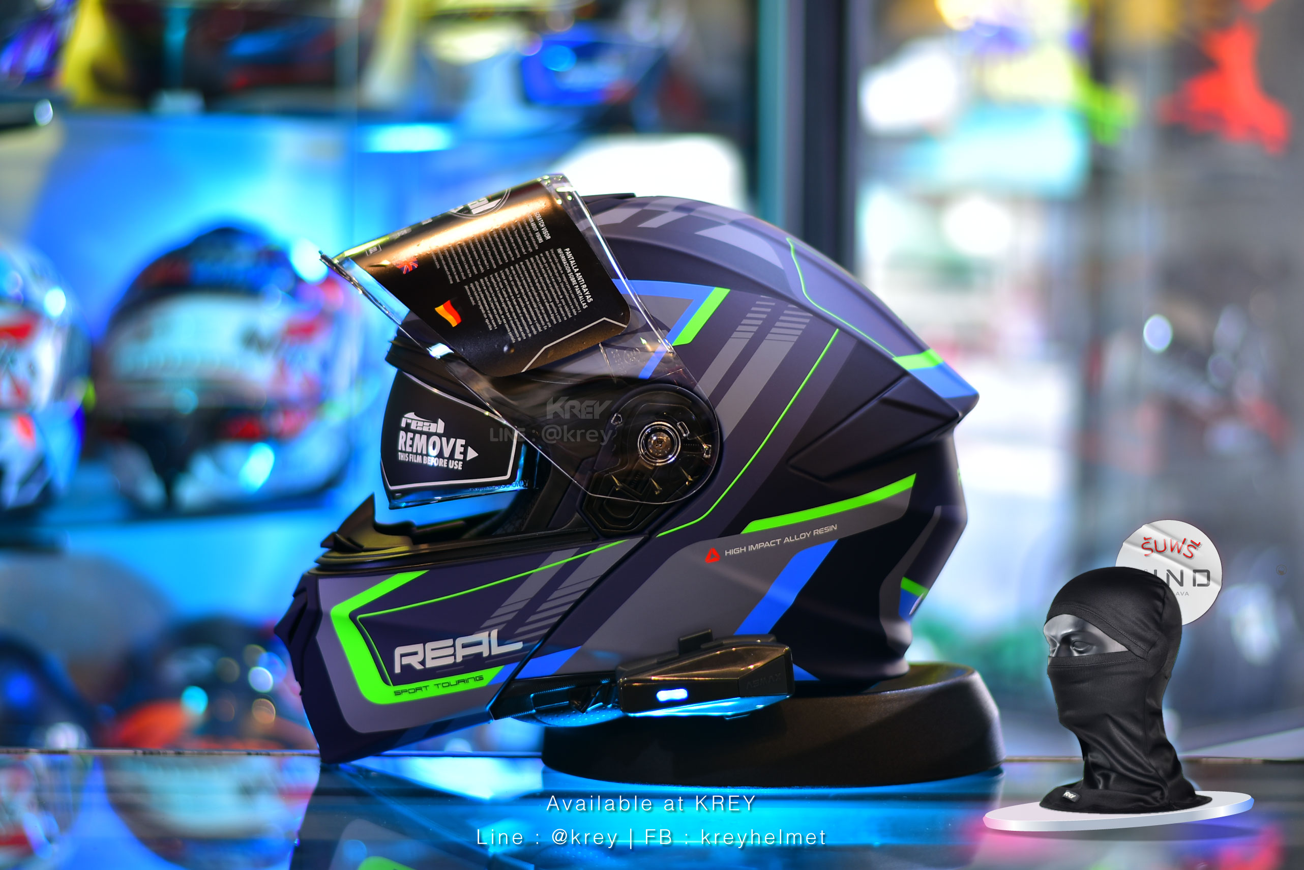 Real model Atlas Stratus Matt Dark Blue Green