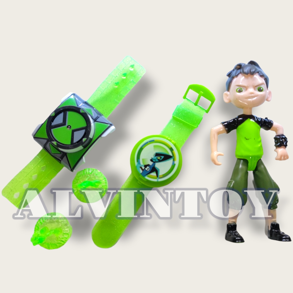 นาฬิกา Ben 10 Omnitrix อันใหญ่ 2 อัน + โมเดล 3 ตัว