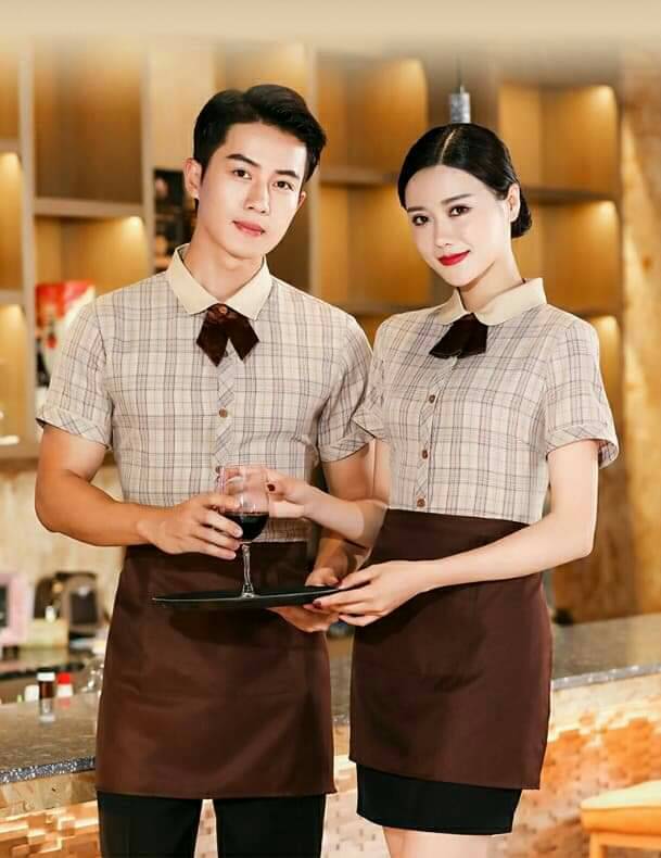 ชุดพนักงานร้านกาแฟ ชุดพนักงานร้านอาหาร