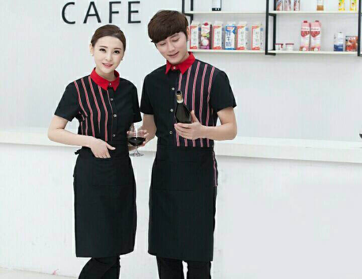 ชุดพนักงานเสริฟ ร้านอาหาร โรงแรม รีสอร์ท ชุดพนักงานต้อนรับ