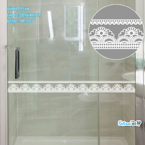 Border Transparent Wall Sticker สติ๊กเกอร์ติดผนังแต่งขอบ WP027 (กว้าง10cm.xสูง10m.)