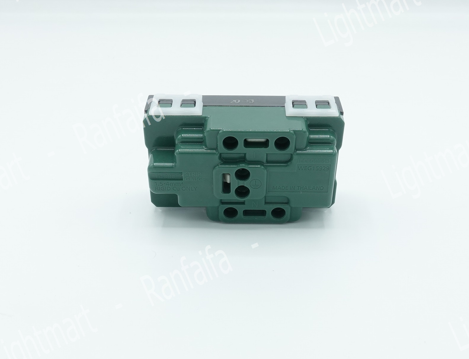 ปลั๊กกราวด์คู่ (สีเทา)