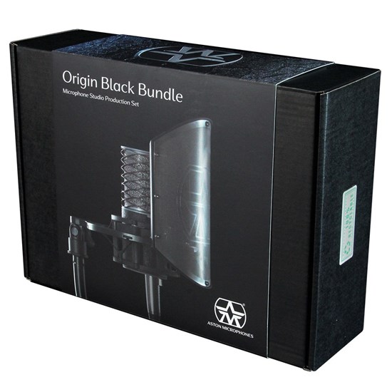 Aston Microphones Origin Black Bundle *ของแท้รับประกัน1ปี* ไมค์คอนเดนเซอร์ Condenser Microphone & Shock mount /Pop Shield