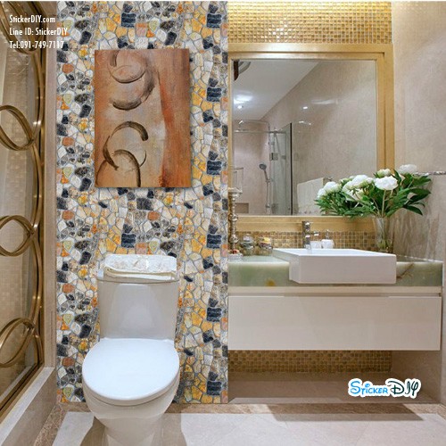 (หน้ากว้าง45ซม..xยาว10เมตร)Wallpaper sticker วอลเปเปอร์แบบกาวในตัว SA1014