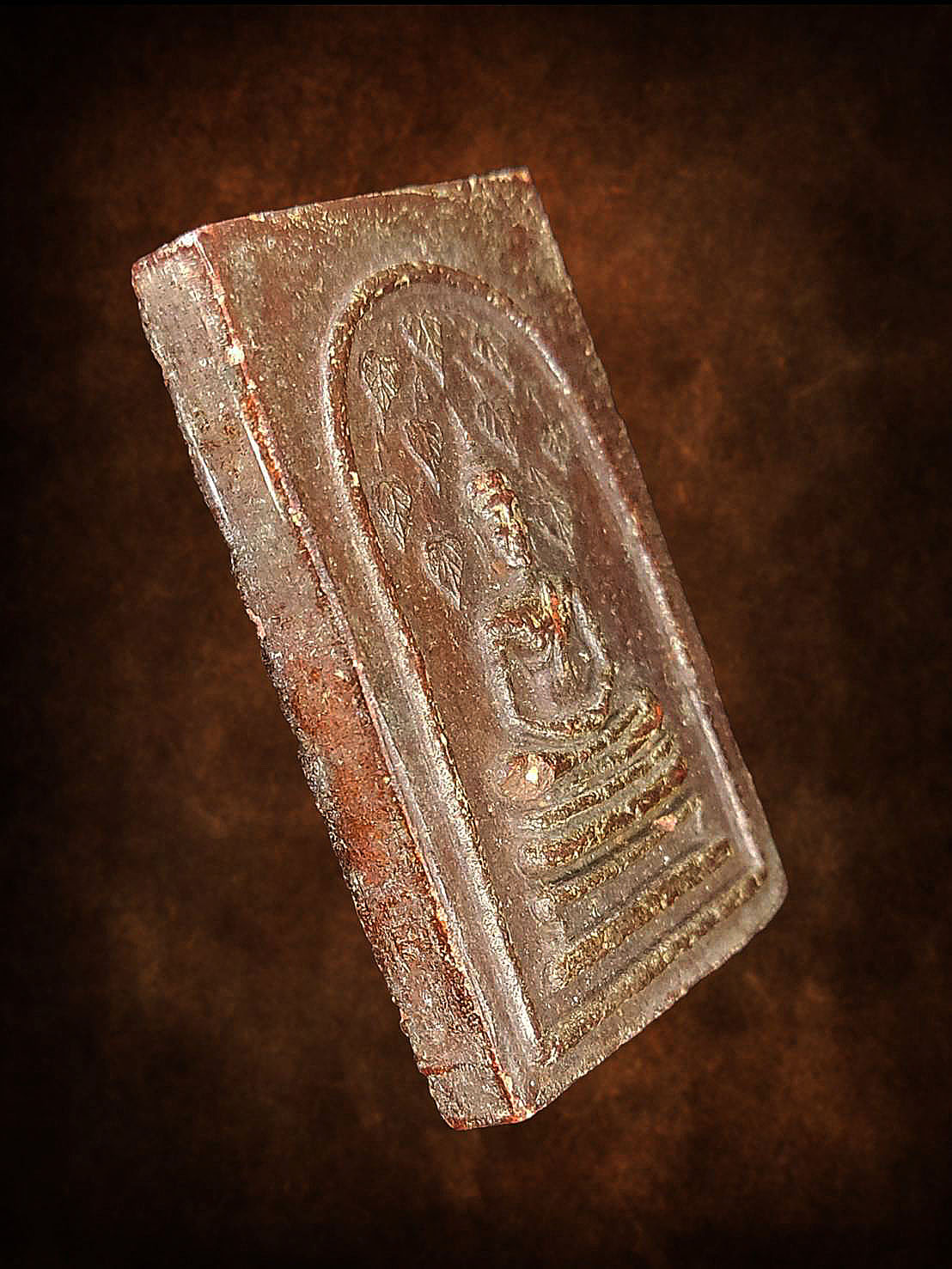 พระสมเด็จ ปรกโพธิ์ 9ใบ หลังแม่พระธรณีบีบมวยผม