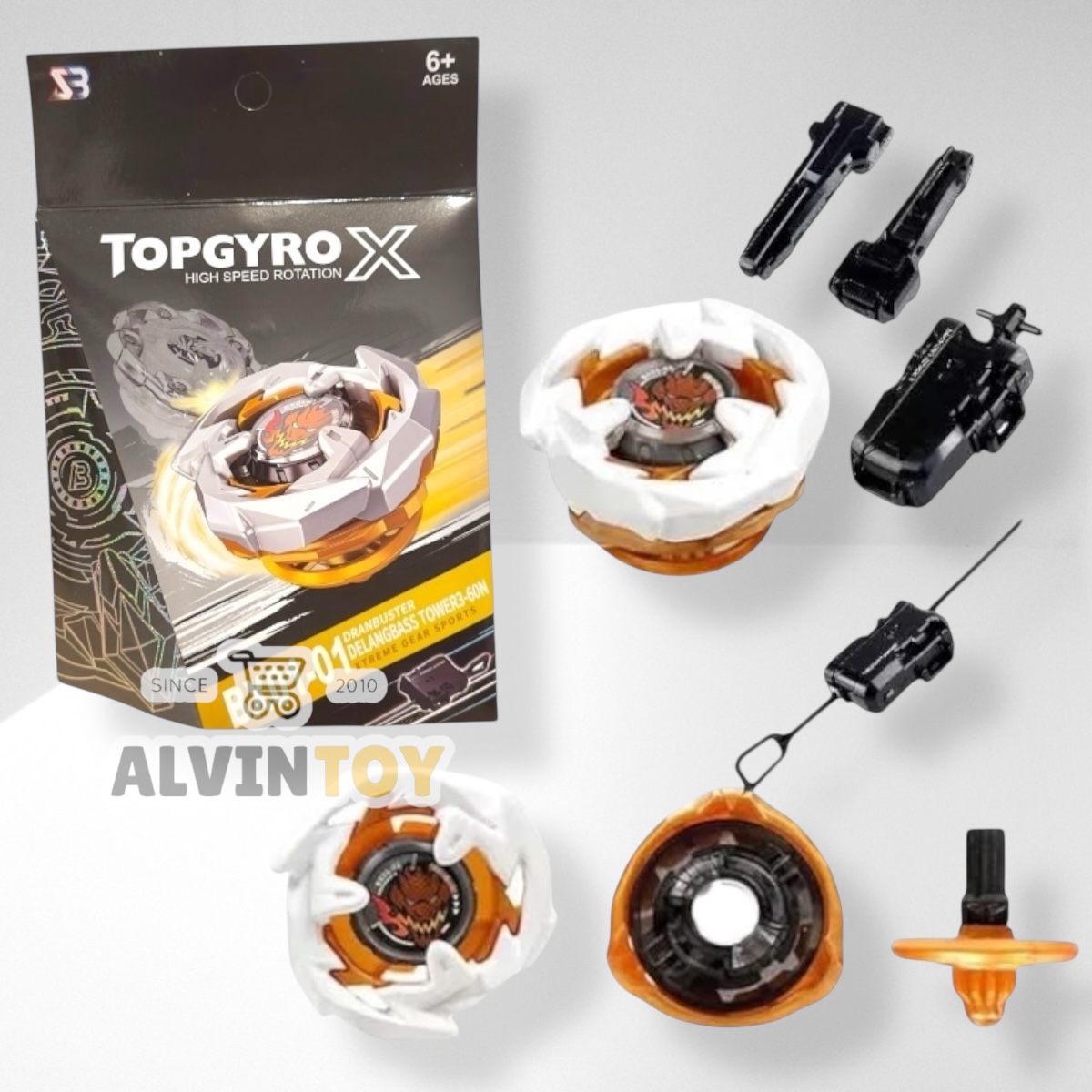 BEYBLADE เบย์เบลด TOPGYRO X ชนกระจาย มาพร้อมอุปกรณ์ สำเนา