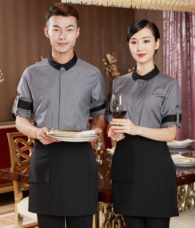 ชุดพนักงานเสริฟ ชุดพนักงานร้านอาหาร โรงแรม