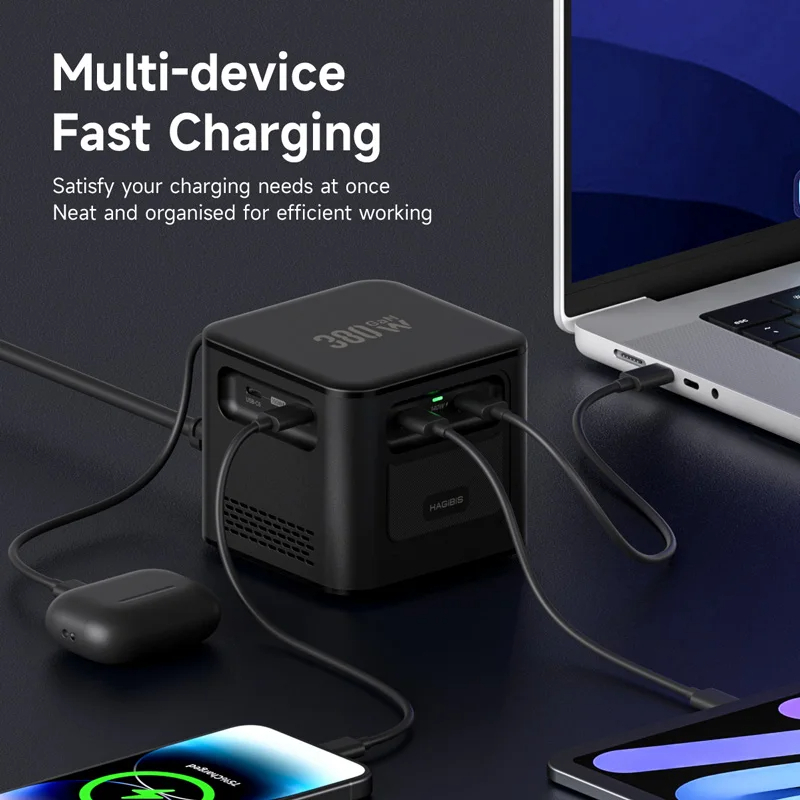 Hagibis PD380 380W USB C Charger 8-Port Type C Charging Station GaN PD 3.1 Dual 140W Super Fast