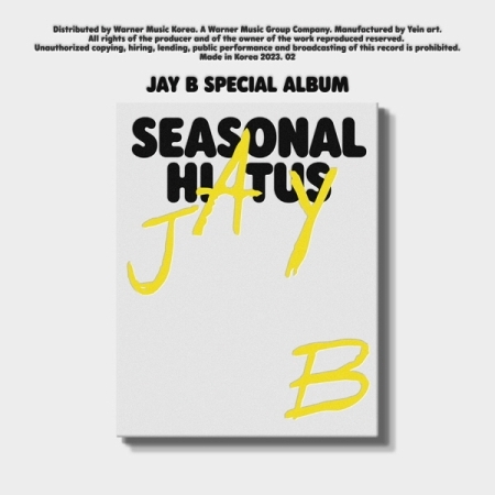 ( Pre-Order ) JAY B ( Got7 ) Special Album : Seasonal Hiatus * มี Poster พับภายในกล่อง * วางจำหน่าย 15 / 2 / 2023