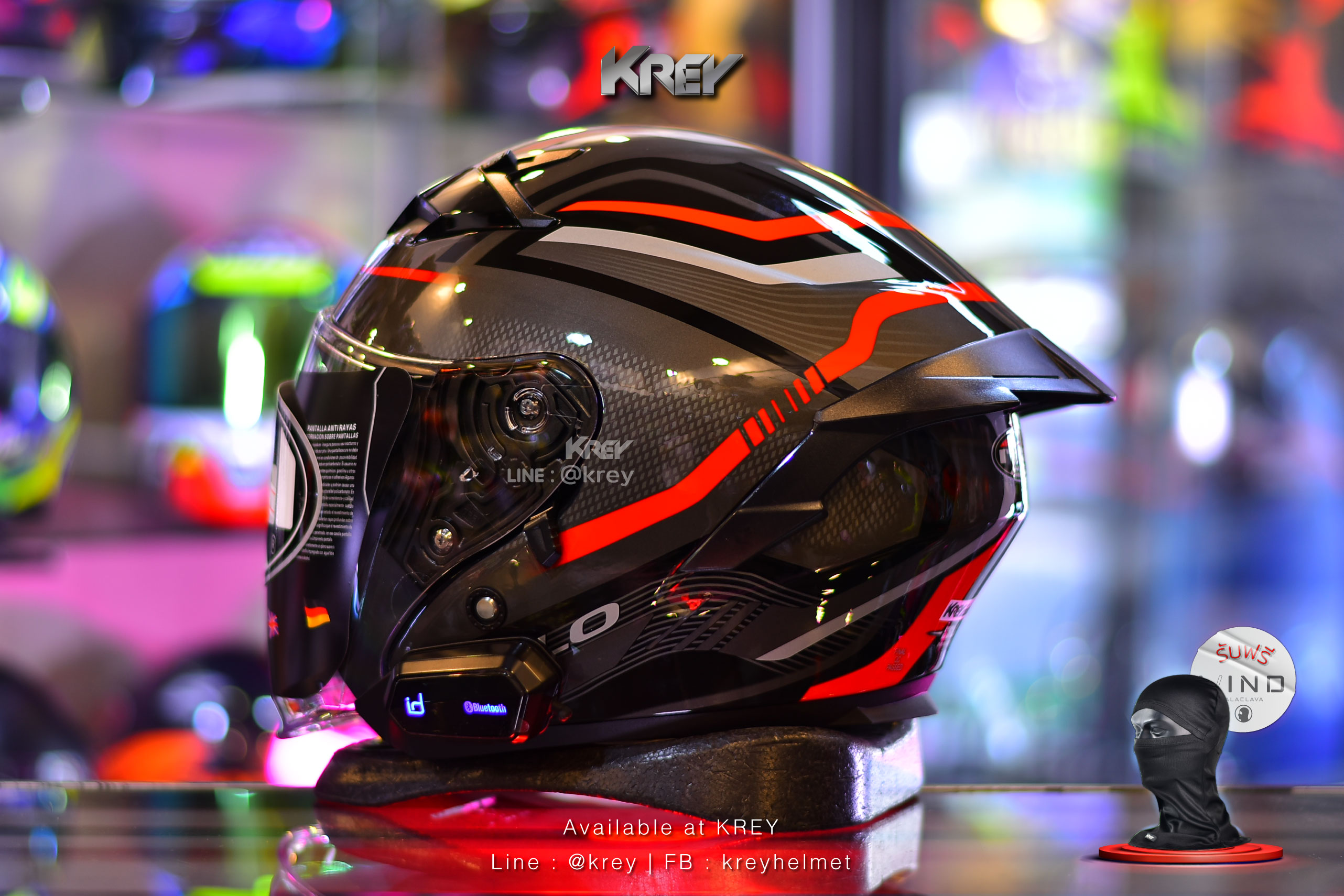 Real model OSLO Magma Black Red