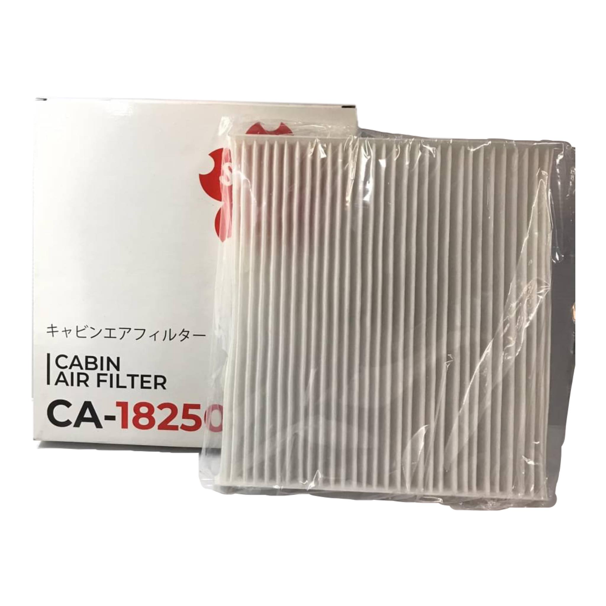 กรองแอร์ / ไส้กรองอากาศแอร์ NISSAN March, Almera 2011 ยี่ห้อ SAKURA นิสสัน อเมร่า มาร์ช CA-18250 / 27277-1HE0E CABIN AIR FILTER ขนาด 225x210x20 มิล