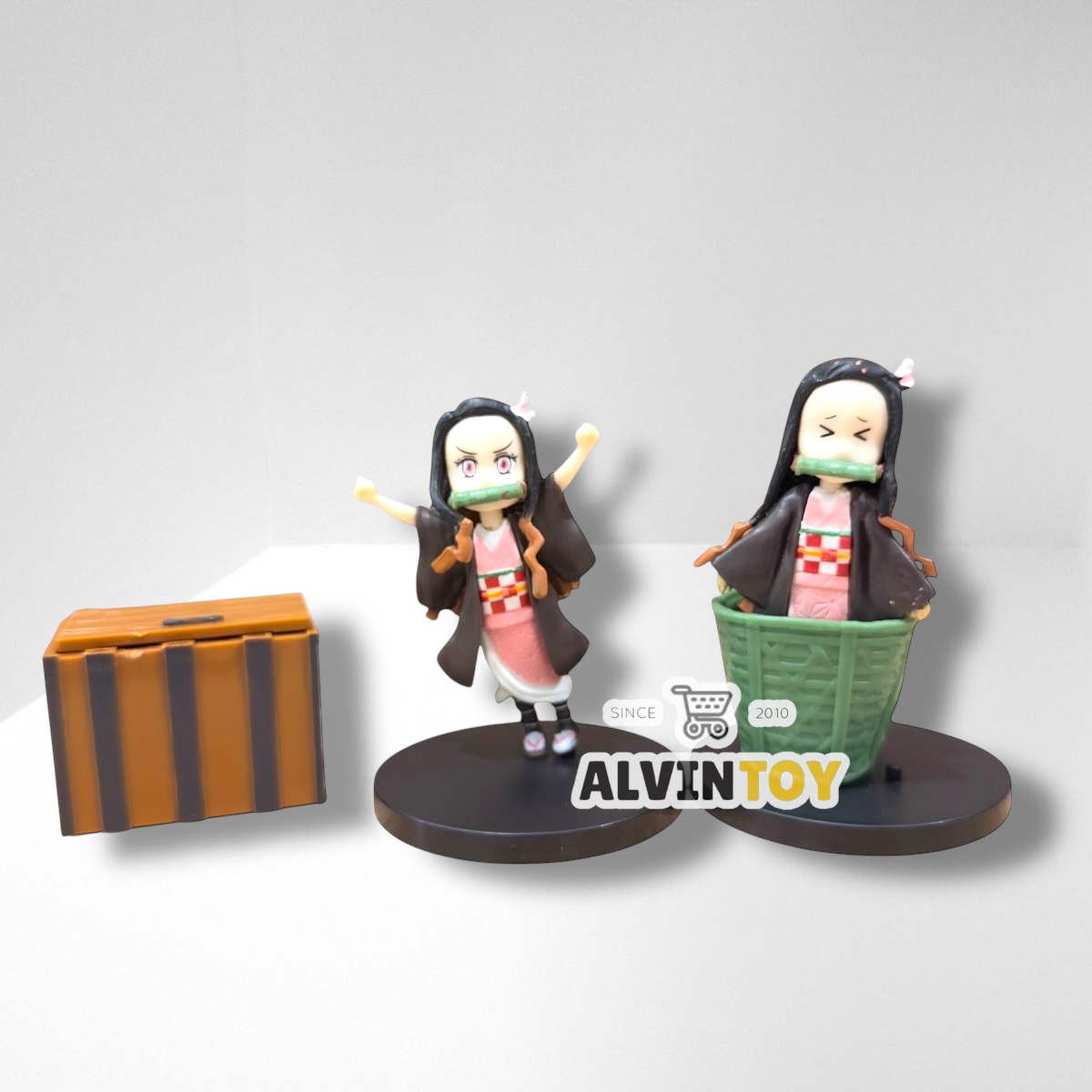 โมเดล เนซึโกะ ดาบพิฆาตอสูร เซ็ต 5 ตัว ขนาดความสูง 5.5 - 7 ซม. มีฐาน งานสวย