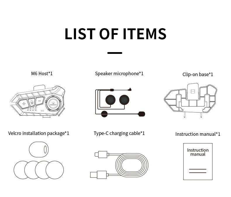 บูลทูธติดหมวก SOMAN model M6