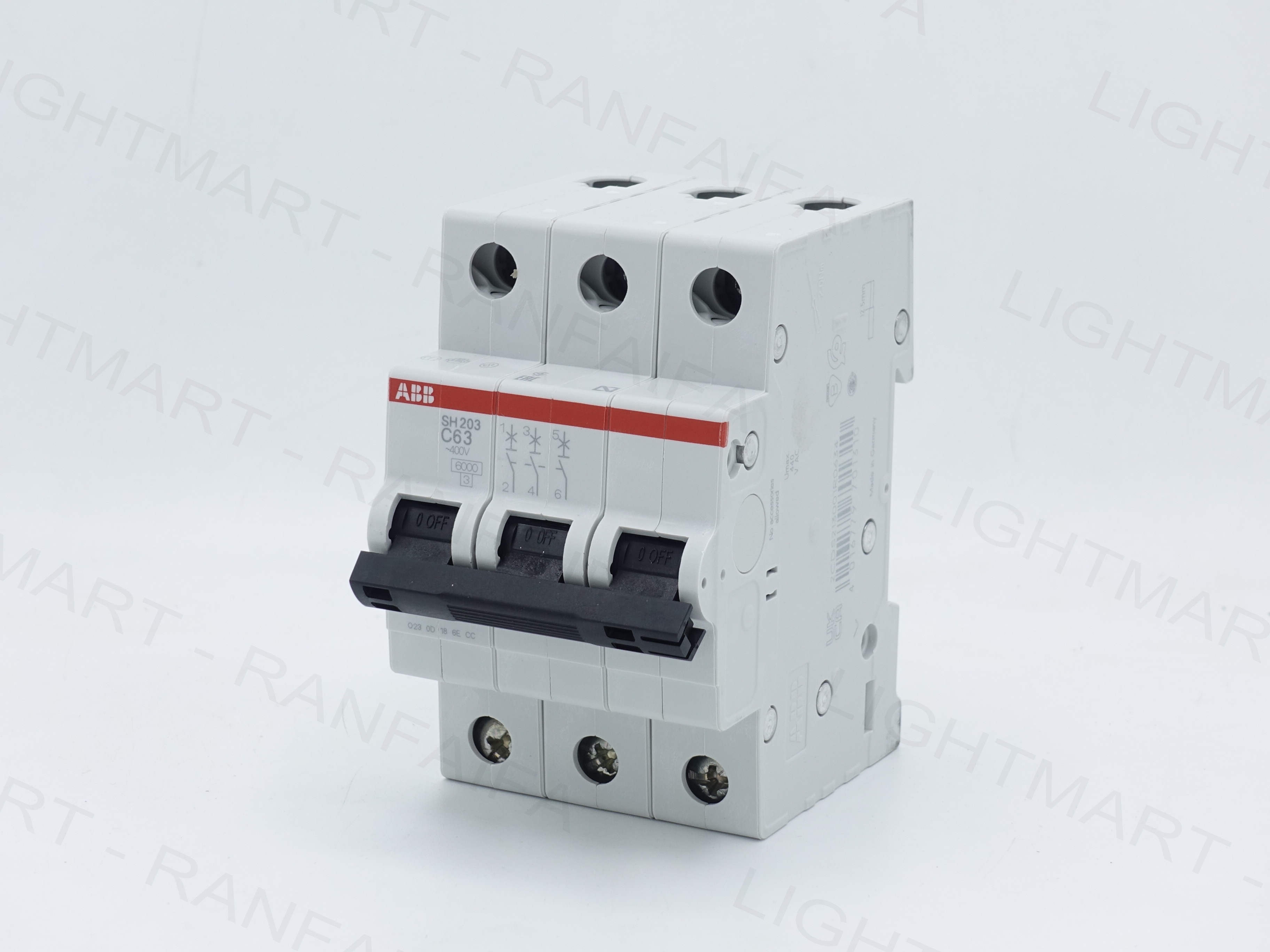 ลูกเบรกเกอร์ย่อย 3P 6-63A "ABB"