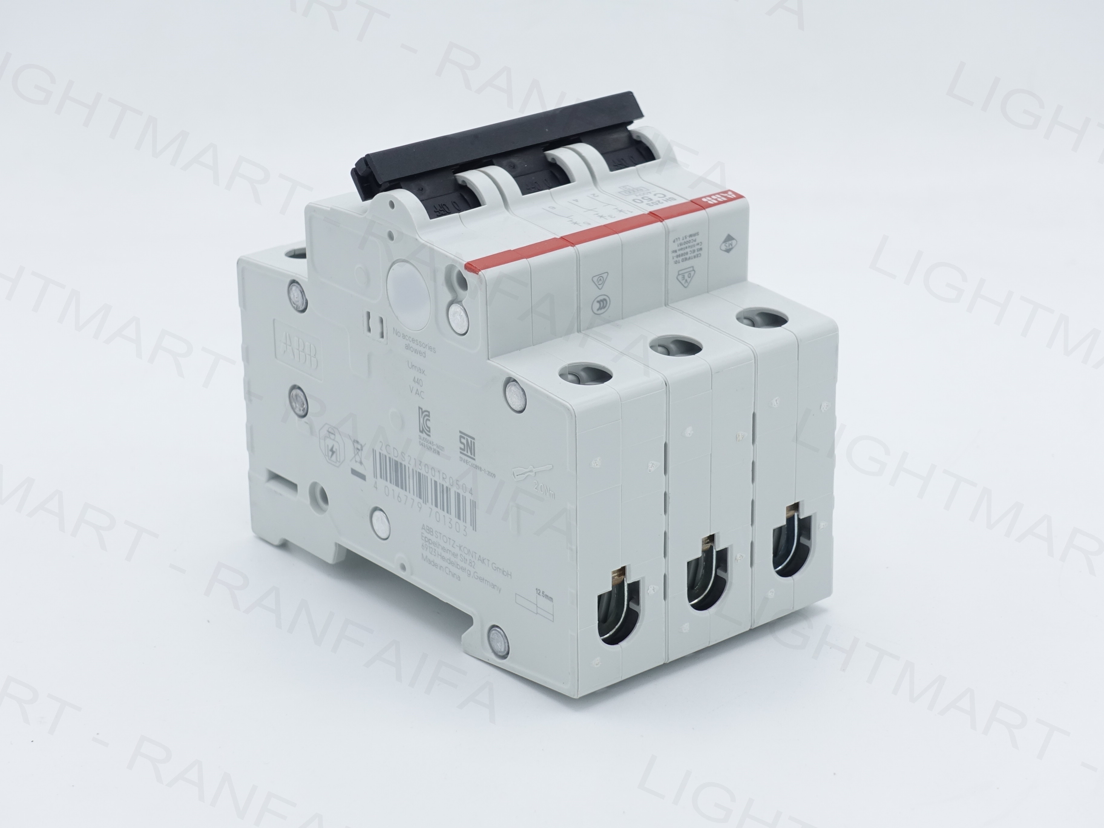 ลูกเบรกเกอร์ย่อย 3P 6-63A "ABB"