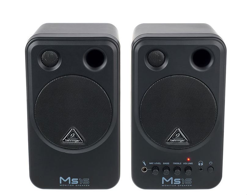 Behringer MS16 (Pair/คู่) *ของแท้รับประกัน 1ปี* ลำโพง Active 2-Way 4",16-Watt, 80Hz-20kHz