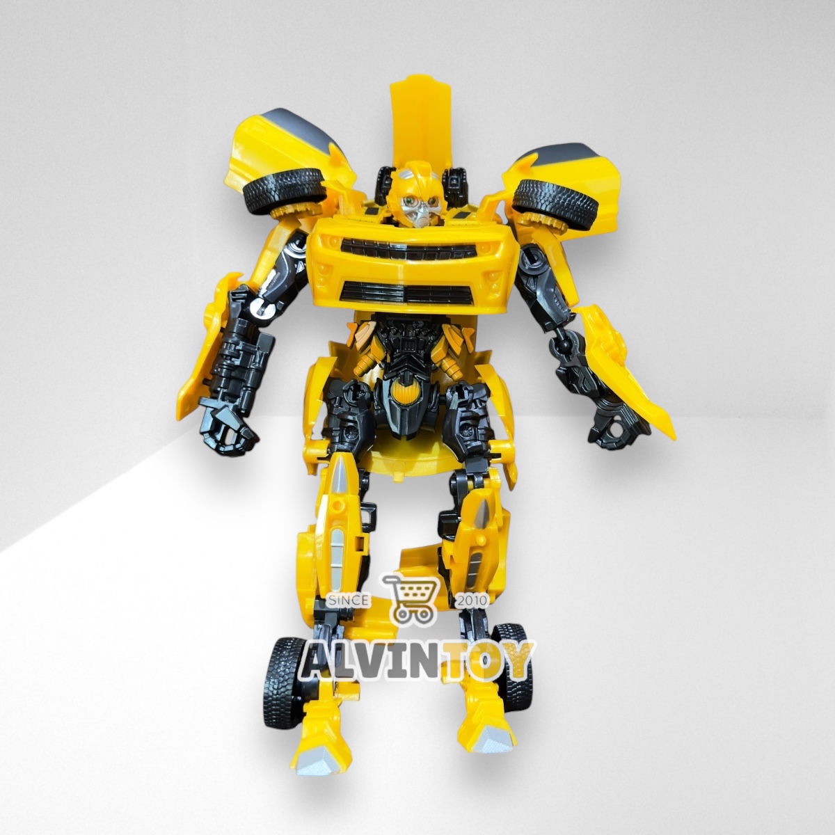 หุ่นยนต์ Transformer ชุด 2 ตัว Optimus Prime Bumblebee ขนาดความสูง 23 ซม.