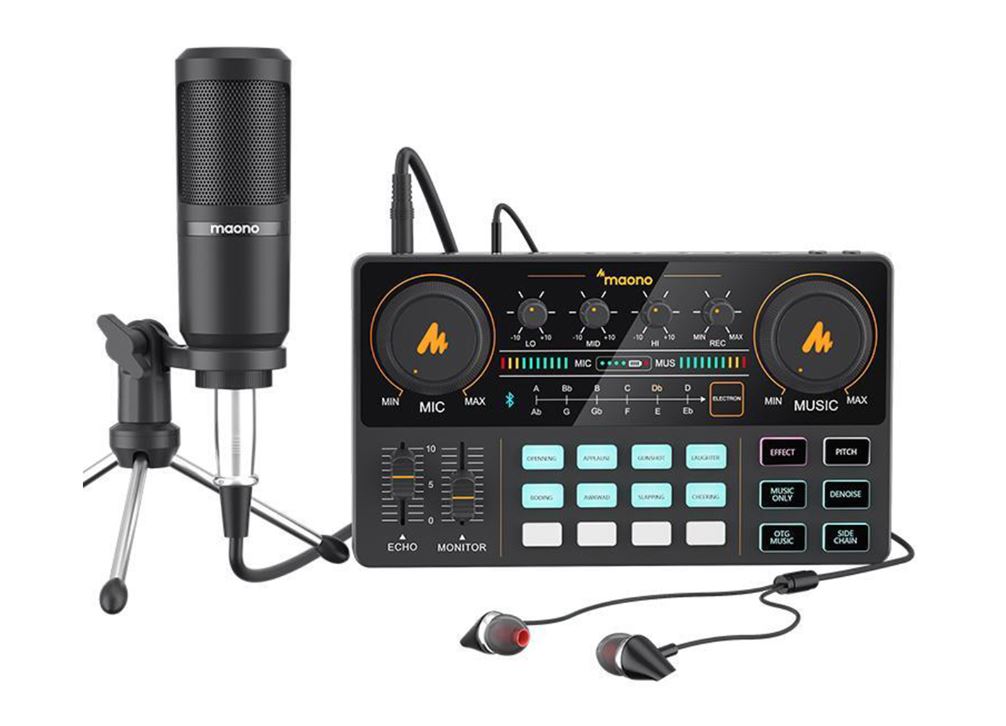 MAONO AU-AM200-S1 *ของแท้ รับประกันศูนย์* ชุดจัด Podcast, LiveSteaming, Gaming รองรับ PC, Smartphone