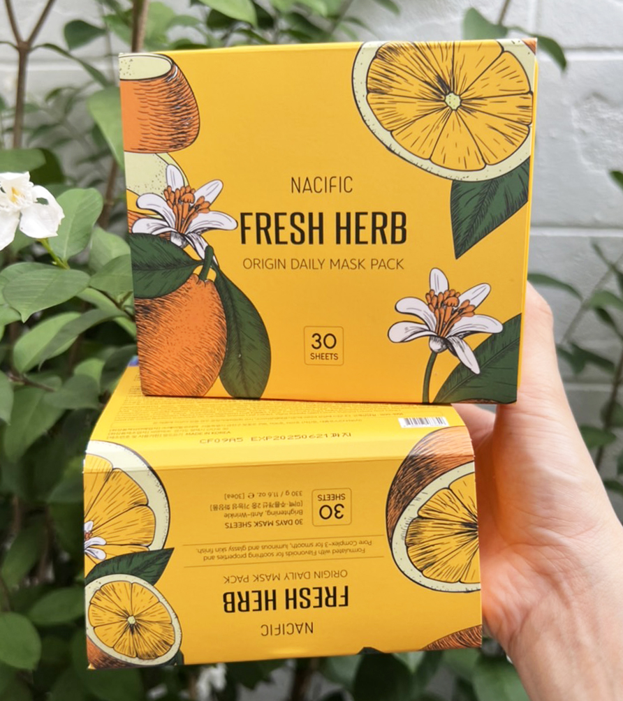 Nacific Fresh Herb Origin Daily rebirth Mask Pack 30 แผ่น