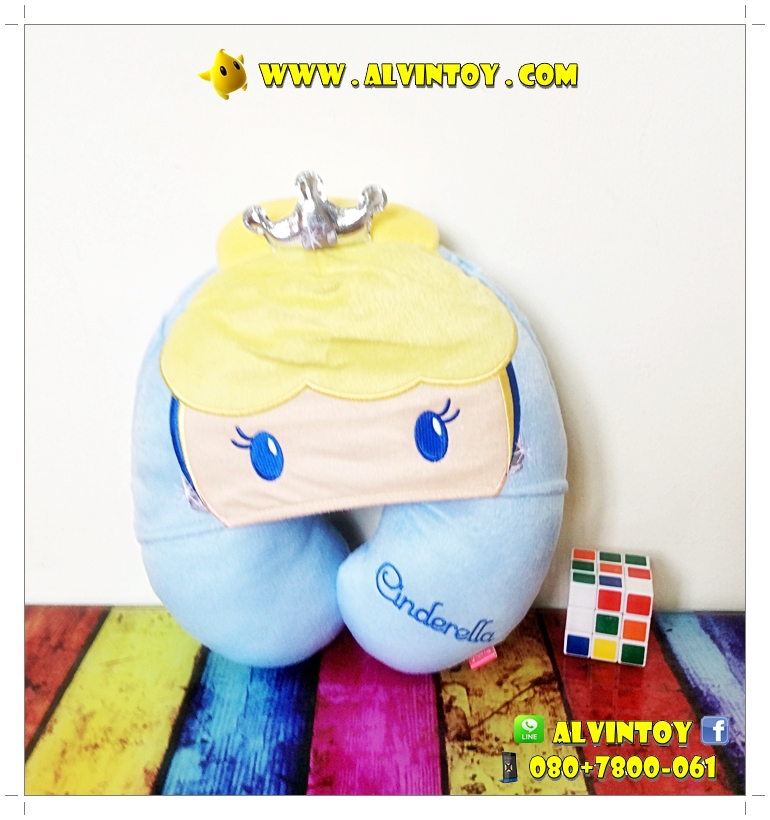 หมอนรองคอตัวยูลายเจ้าหญิง Cinderella - ซินเดอร์เรลล่า