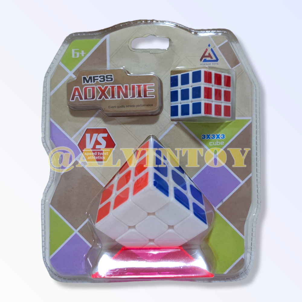 รูบิค ขอบขาว 3x3 มี 2 ลูก เล็ก ใหญ่