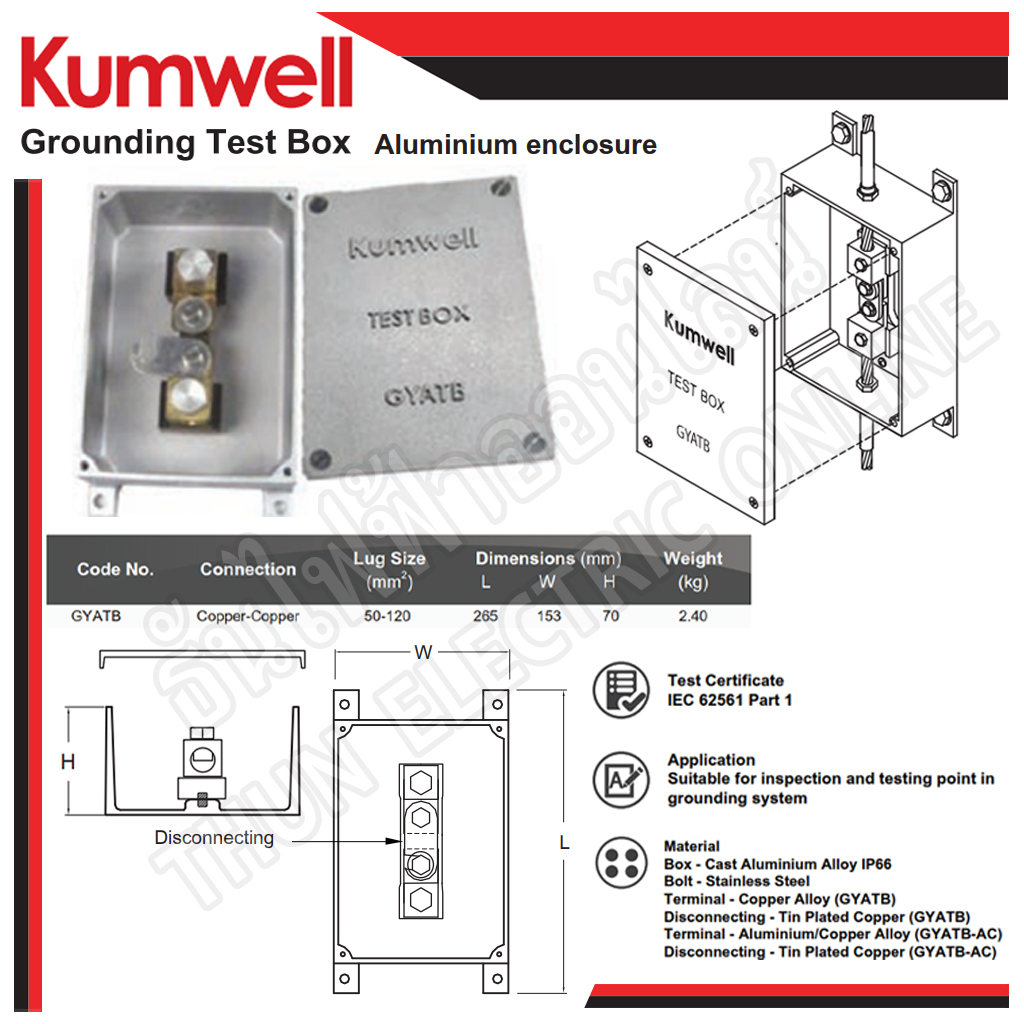 Top 4 ground test box kumwell ราคา 2022