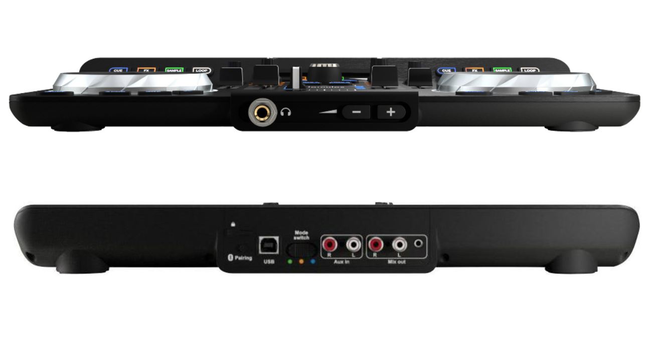 Hercules Universal DJ *ของแท้รับประกัน 1ปี* ดีเจคอนโทรลเลอร์ 2-Ch USB DJ Controller with Bluetooth, Android, iOS, PC, Mac