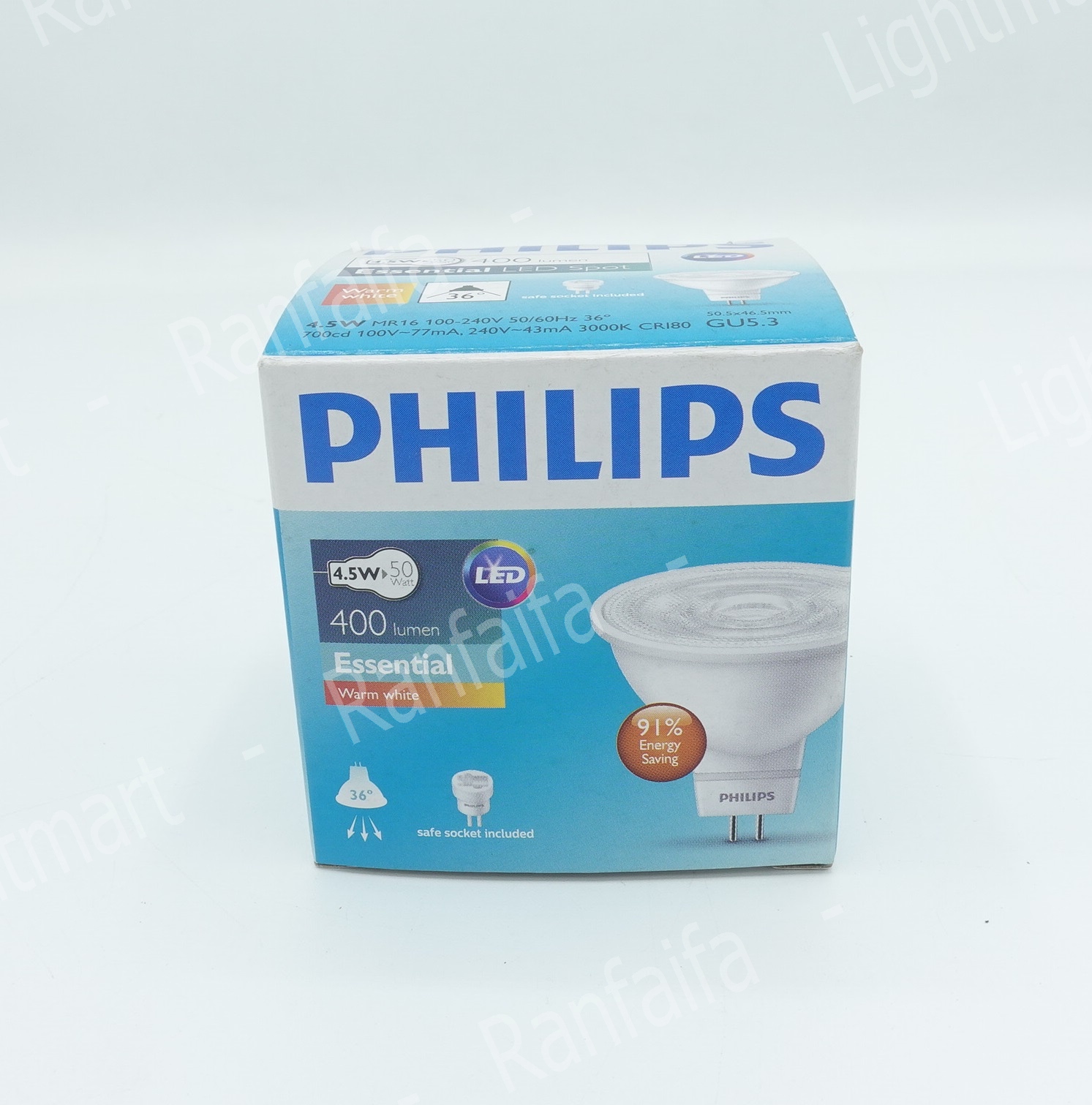 LED MR16 220V 4.5W WARM Philips