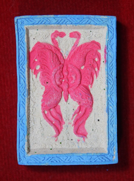 พระผงเทพสาริกาคู่ครูบากฤษณะ วัดป่ามหาวัน จ.นครราชสีมา