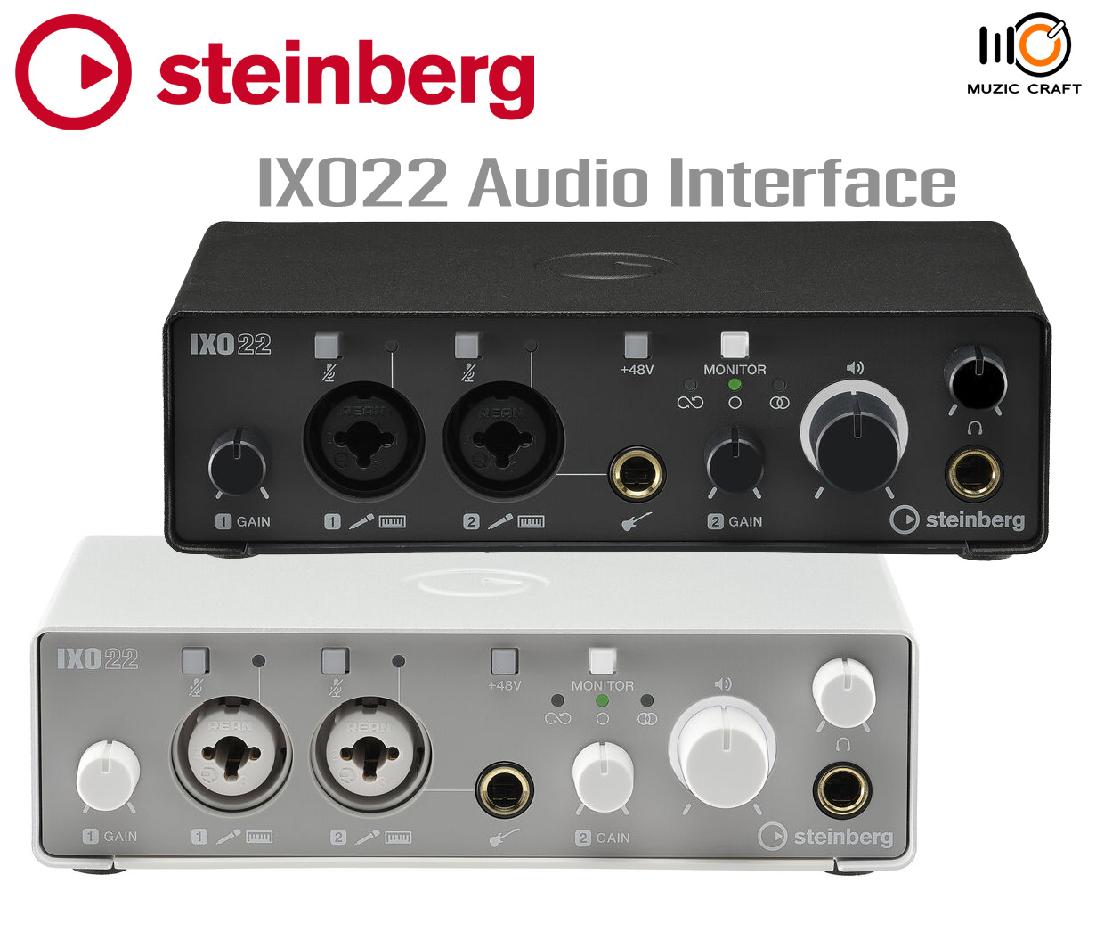 Steinberg IXO22 *ของแท้รับประกัน 1ปี* ออดิโออินเตอร์เฟส USB Audio Interface รองรับ iOS/ Mac/ Windows