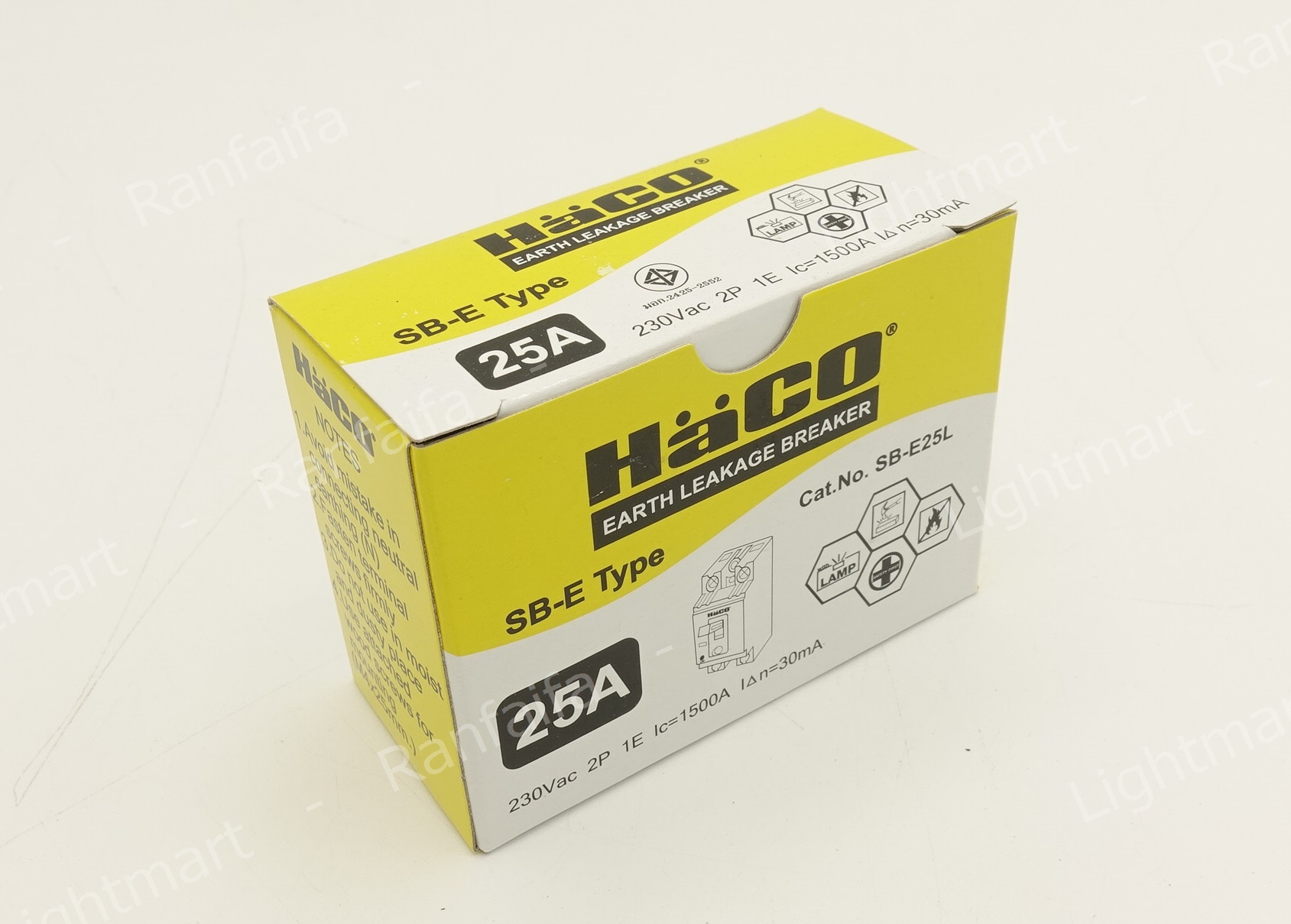 เบรกเกอร์กันดูด 2P 16-40A "HACO"