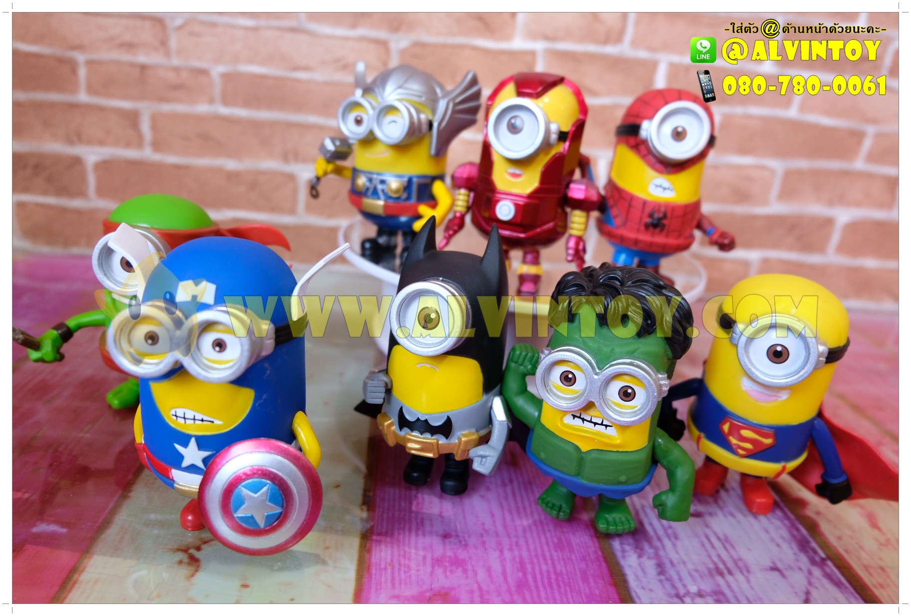 Figures Minions Avengers & Super Hero AL1