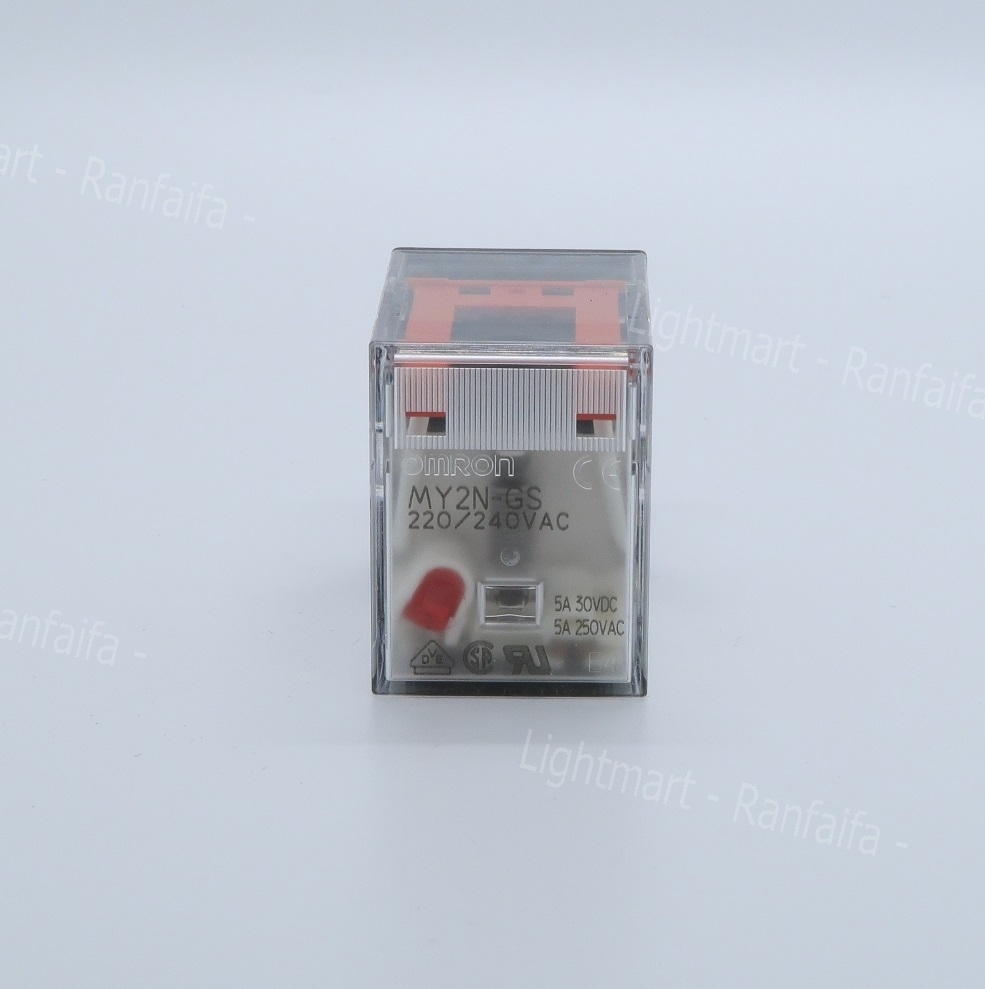รีเลย์ MY-2N มีไฟ (220VAC) OMRON