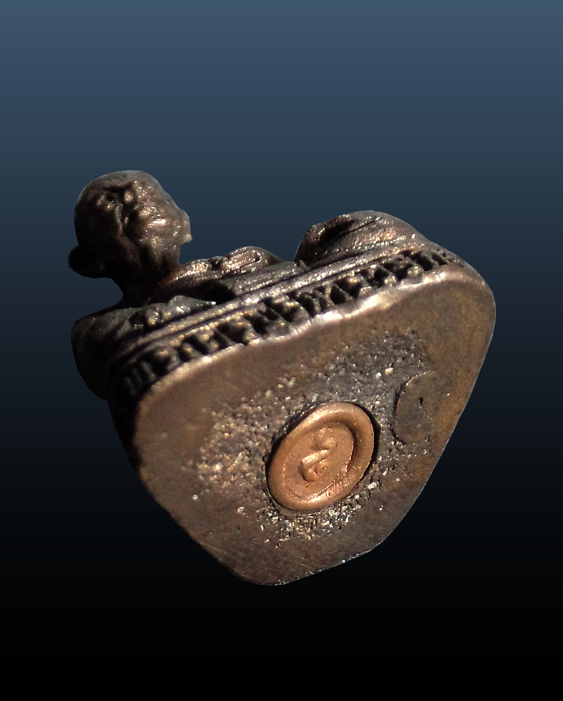 รูปหล่อลอยองค์ หลวงพ่อพัว วัดมหาพฤฒาราม(วัดตะเคียน) บางรัก กทม. ปี2536 กล่องเดิม