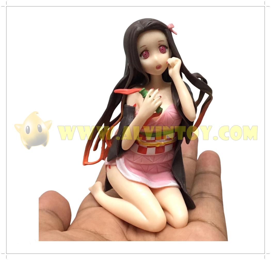 Action Figure Kimetsu no Yaiba ฟิกเกอร์ ดาบพิฆาตอสูร เนซึโกะ ขนาดความสูง 12 ซม. พร้อมกล่อง งานสวย