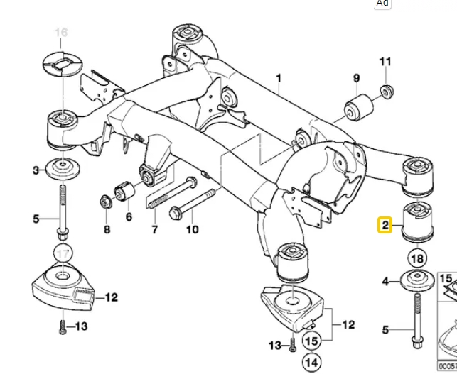 บู๊ชคานหลัง E39 / TOPRAN