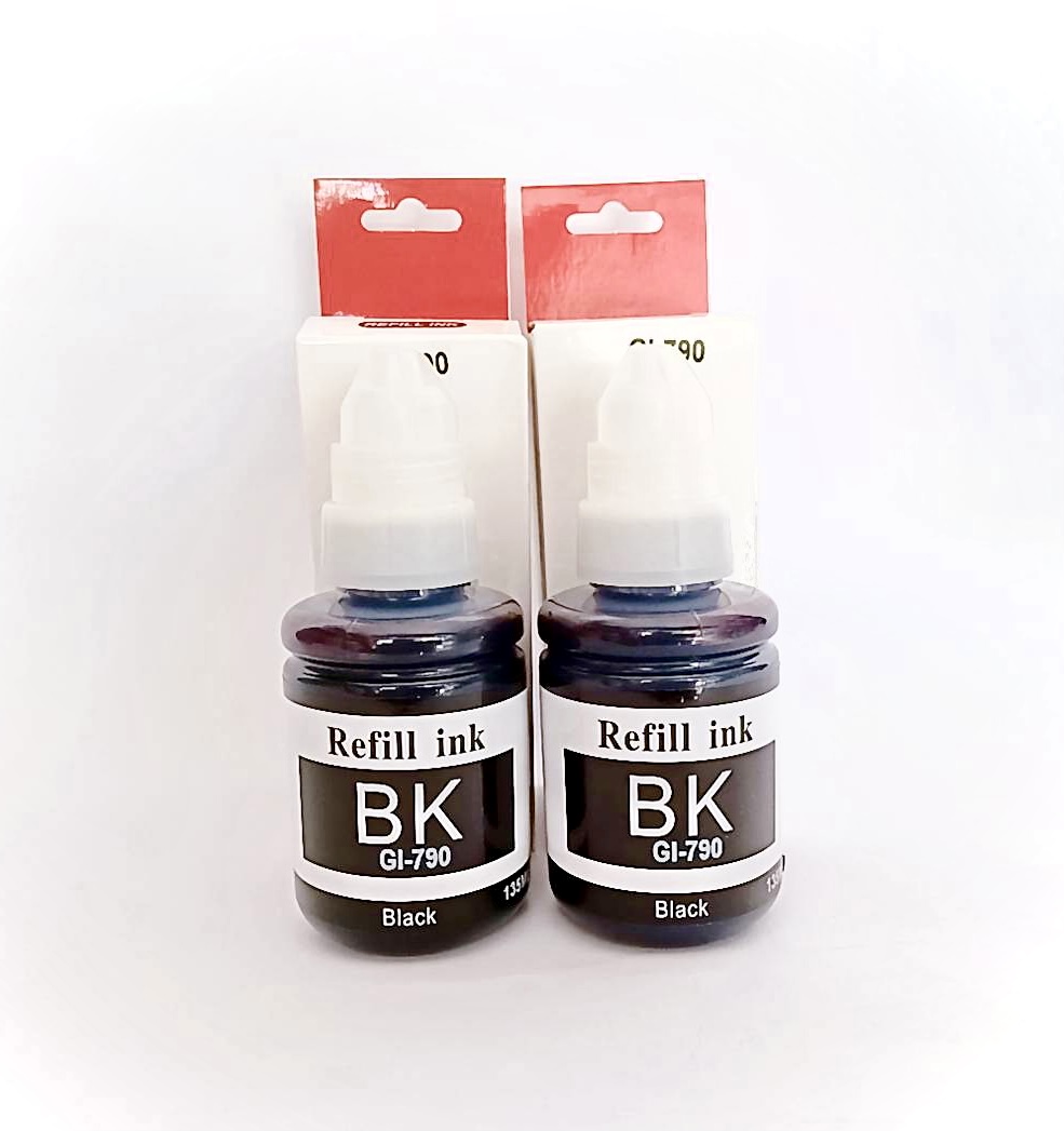 น้ำหมึกเติมสีดำ 2 ขวด ขนาด 135ml เครื่องปริ้นเตอร์ Canon G1000/1010/2000/2010/3000/3010/4000/4010
