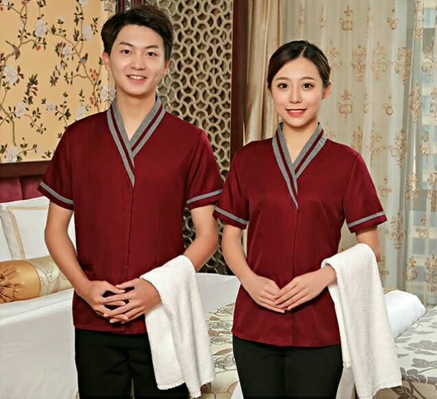 เสื้อแม่บ้าน พ่อบ้าน พนักงานทำความสะอาด