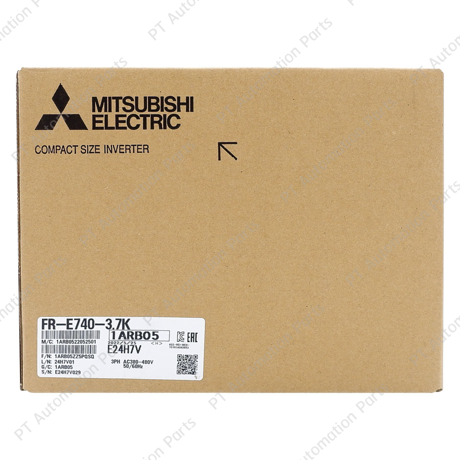 Mitsubishi FR-E740-3.7K Inverter 3.7KW 5HP Input 3-Phase 380-480VAC Output 3-Phase 380-480VAC 0.2-400Hz E700 Series มิตซูบิชิ อินเวอร์เตอร์ เครื่องควบคุมความเร็วรอบมอเตอร์ สำหรับมอเตอร์ 5 แรงม้า